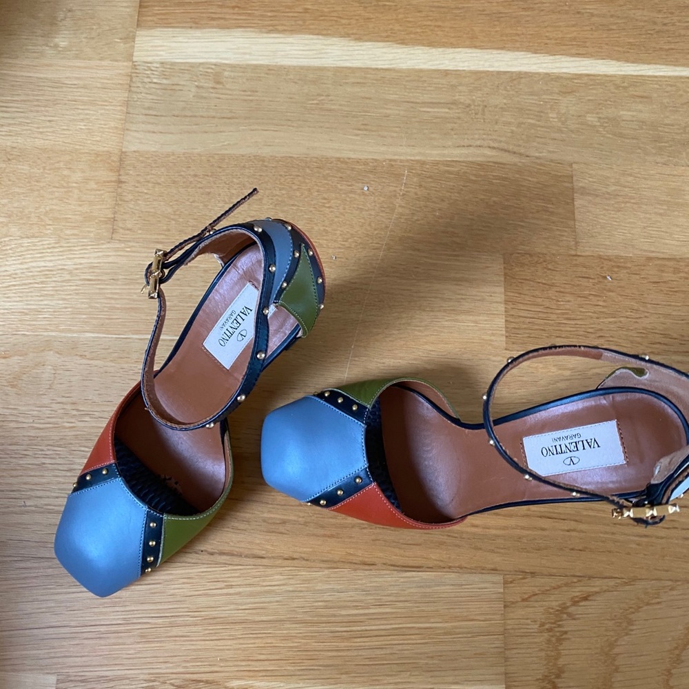 Valentino heeled Pumps sandals shoes 37 - Picture 12 of 14